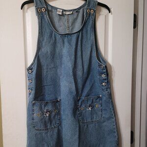 Vintage Y2K JLNY Embroidered Denim Dress